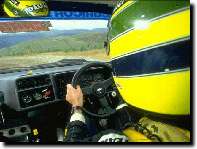 Senna w rajdowym Cosworth`cie