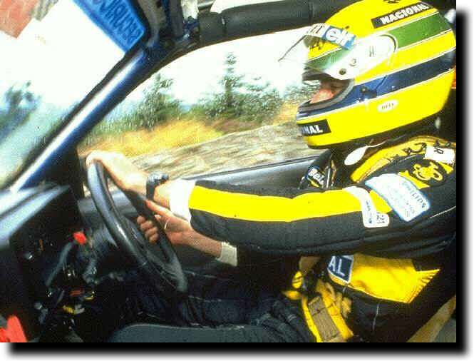 Senna w rajdowym Cosworth`cie